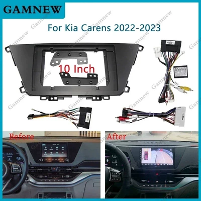 Suitable for 2022 Kia Carens (10.1inch) Modified Central Control Navigation Frame Android Large Screen Versatile Frame (Other Car Video)