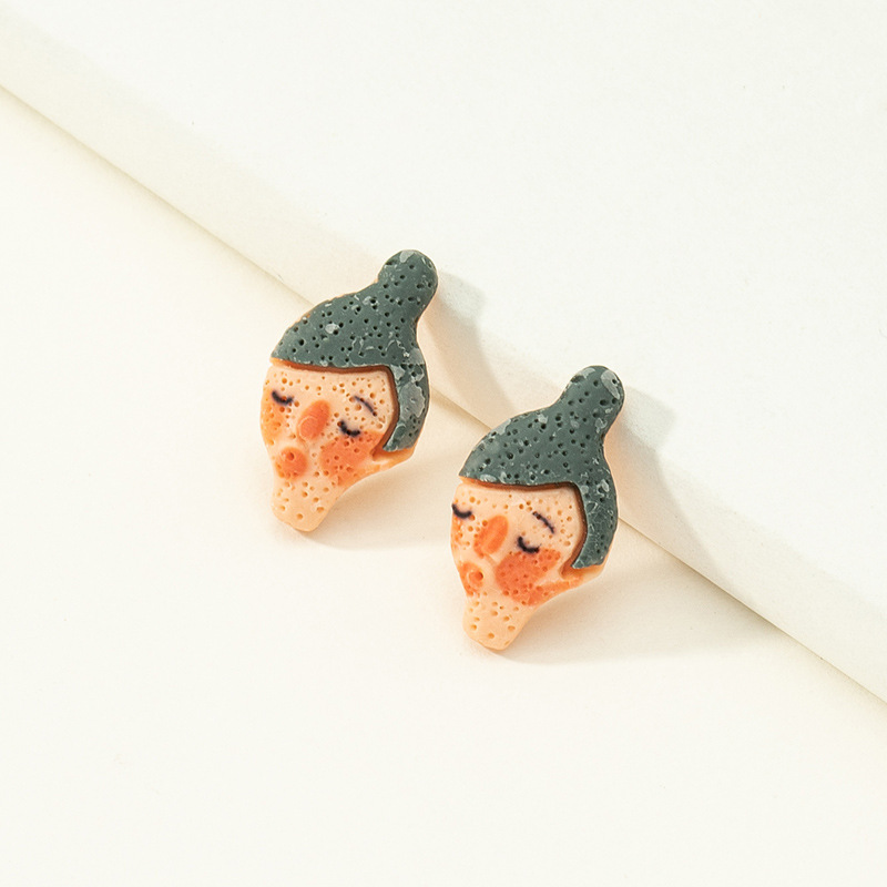 Cartoon Creative Funny New Resin Cute Earrings display picture 13