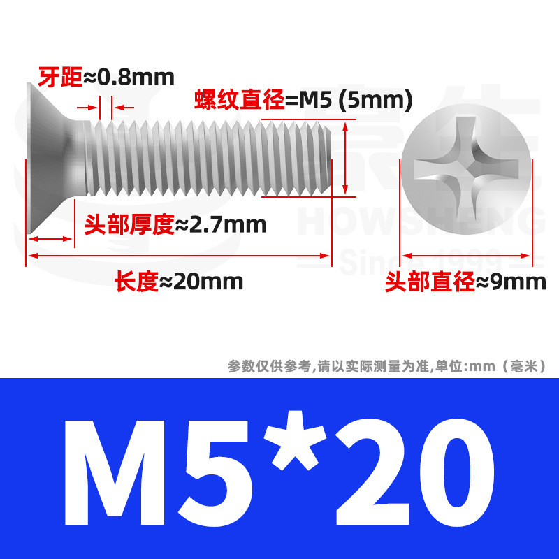 304ステンレスネジのネジの十字溝の平頭のネジのKMの機械の糸の小さいネジのm 2m 3m 4m 5m 6|undefined