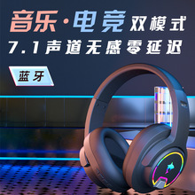 跨境爆款B130無線游戲耳機頭戴式電競音樂PS4吃雞藍牙耳機7.1聲道