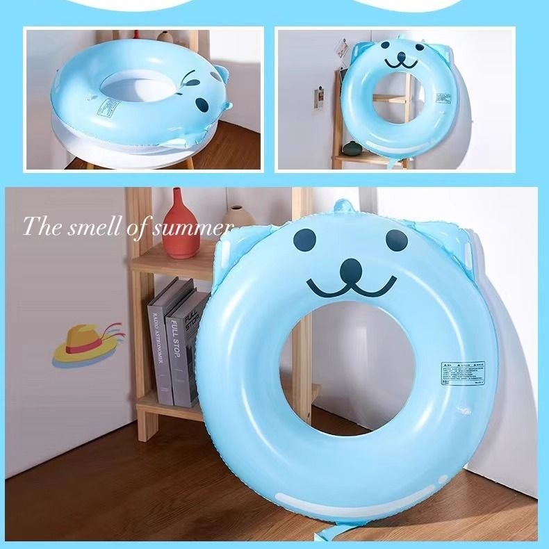 Anillo de natación para niños adultos red engrosada lindo anillo de natación infláble anillo flotante dibujos animados natación pingüino anillo