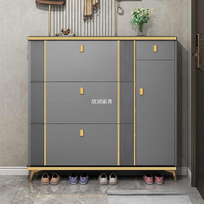 軽量高級ダンプシューズキャビネット、玄関用大容量エントランスキャビネット、シンプルモダンな玄関狭い靴ラック|undefined