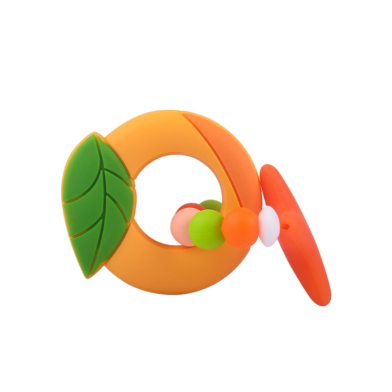 Nueva DIY creativo de dibujos animados de silicona fruta Big Star juguete teether fresa mango teether pulsera teether stick