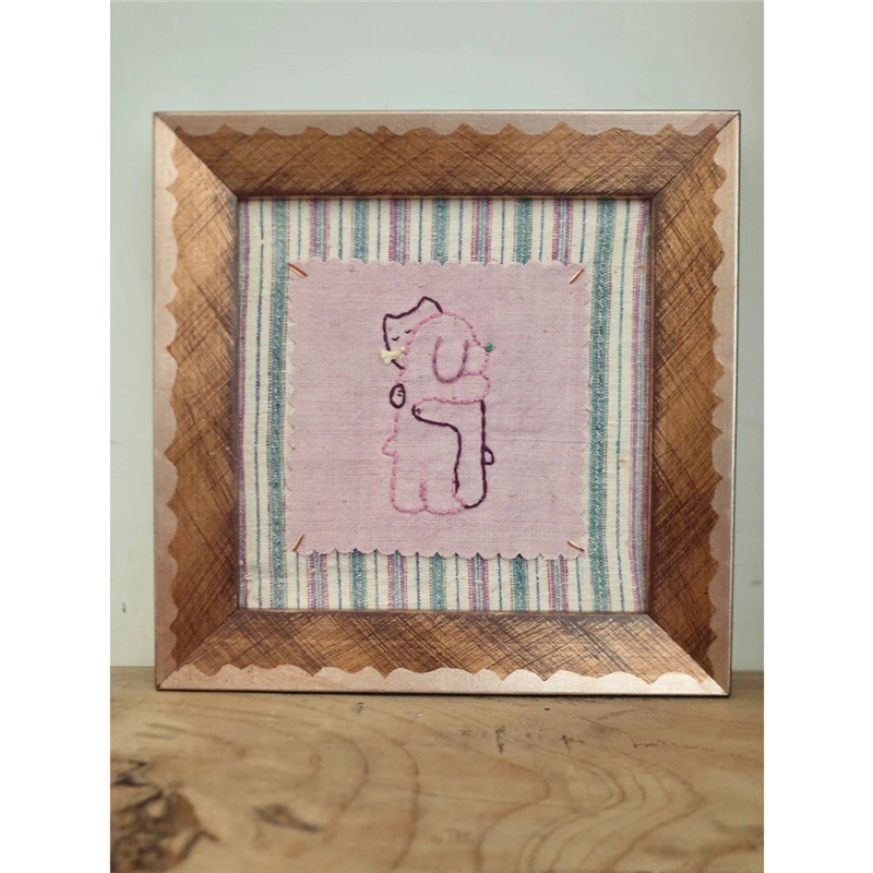 Dopamine Small Animal Living Room Decoration Painting Cartoon Cute Embroider Bedroom Bedside Painting Study Restaurant Hanging Painting