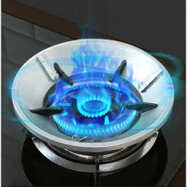 燃气炉防风罩聚火节能罩煤气灶节能罩厨房挡风板 隔热防滑支架