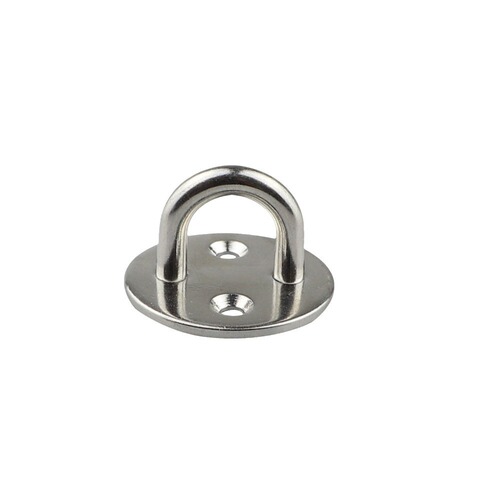 Stainless steel 304 316 boat RV fixing clips amusement park facility fixing eye plates hammock chair fixing clips