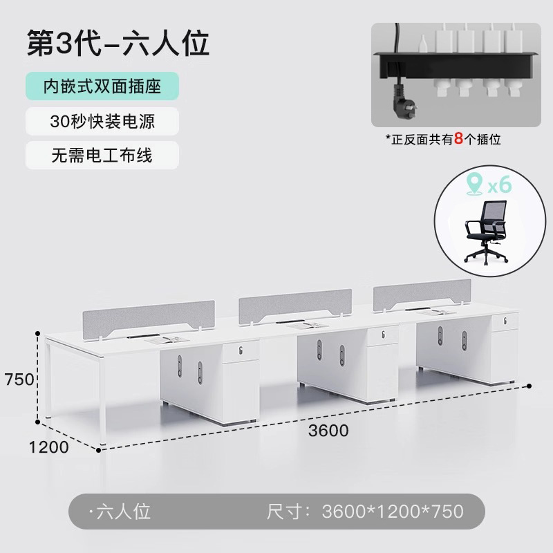 Escritorios y estaciones de trabajo – muebles de oficina modernos para 2/4/6 empleados