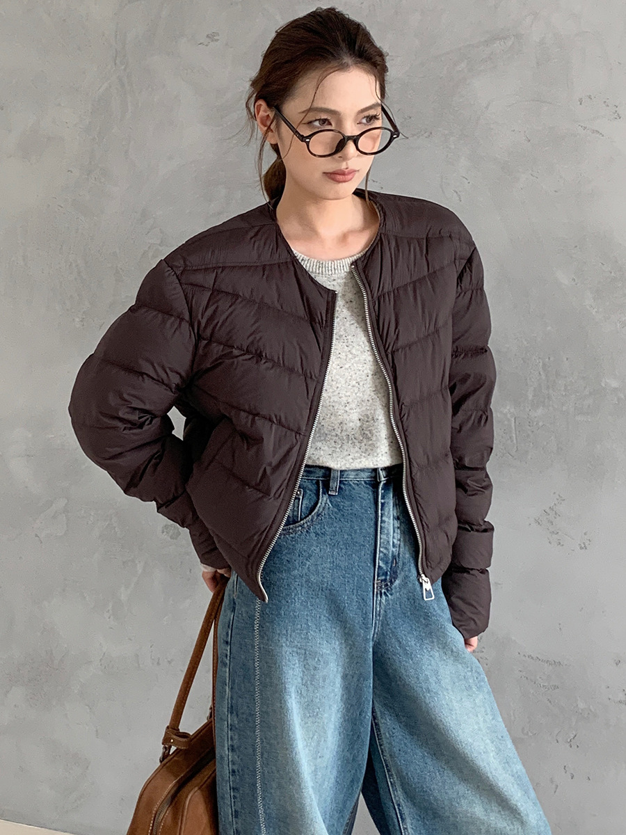Velvet winter small down jacket
