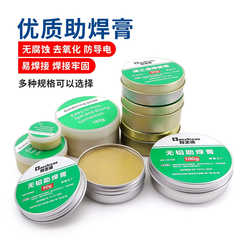 Высококачественная паяльная паста, экологически чистая чистящая паста без свинца, ремонт сварочного паяльника, ремонт жала паяльника, паяльное масло 10/100 г