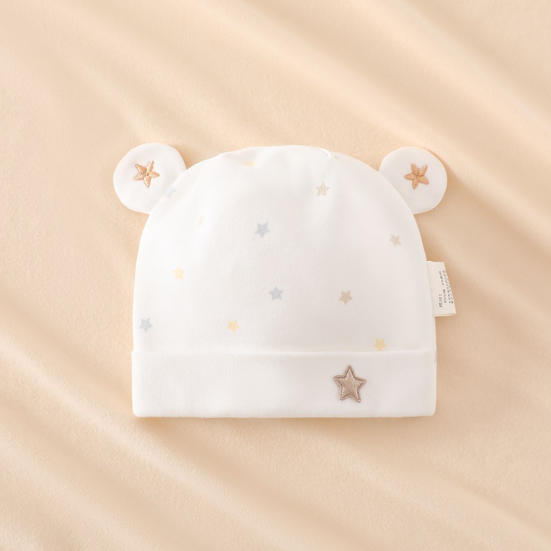 Starry sky hat white (double layer)
