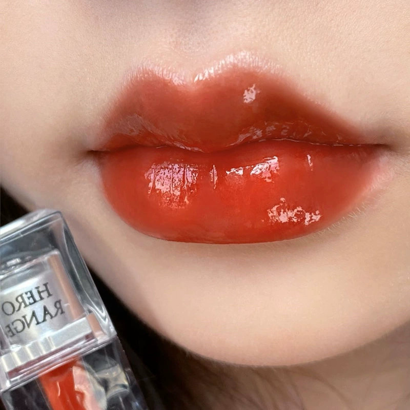 HERORANGE Moisturizing matte glass lip gloss, mirror effect, long-term effect