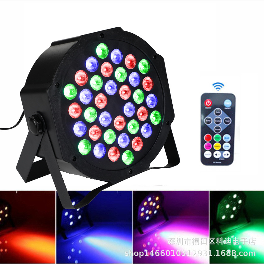 Transfronterizo LED PAR luz USB6 12 1836 54 colorido control remoto par luz láser UV púrpura teñido luz de la etapa