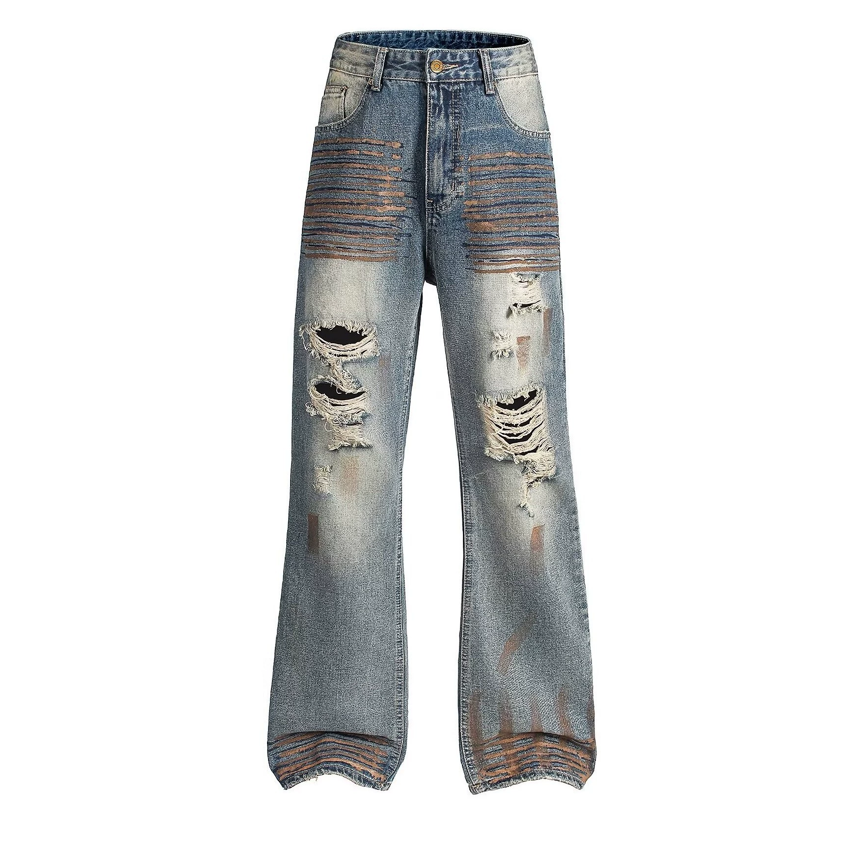 Retro jeans, trousers, loose fit