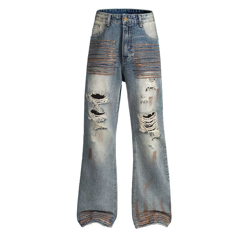 Retro jeans, trousers, loose fit