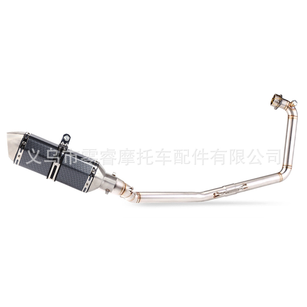 Motorcycle Modification Exhaust Pipe Suitable for Suzuki Gsx-R150 2017-2021 Stainless Steel Front Section Full Section