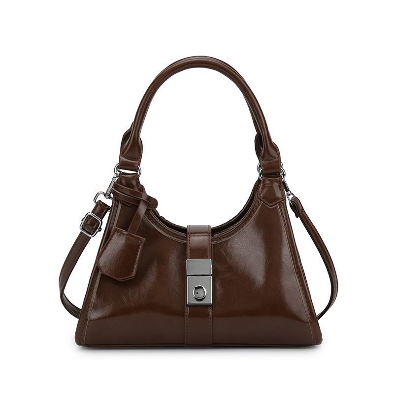 Bolso bandolera de un solo hombro de todo fósforo sentido de alta gama 2025 bolso de mujer de tendencia de moda transfronteriza bolso retro de nicho