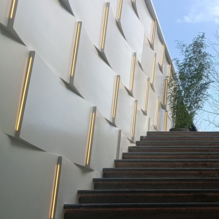 GRC异型构件定制 文化场馆外墙浮雕造型 厂家直供包安装服务