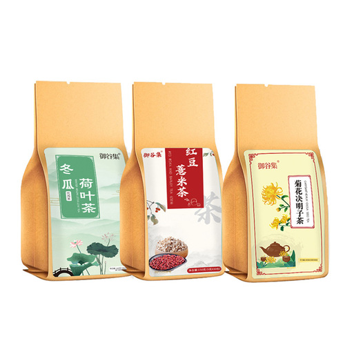 Winter Melon and Lotus Leaf Tea, Red Bean and Coix Seed Tea, Chrysanthemum and Coptis Rhizome Tea, and various other herbal teas are frequently used and quickly shipped for distribution.