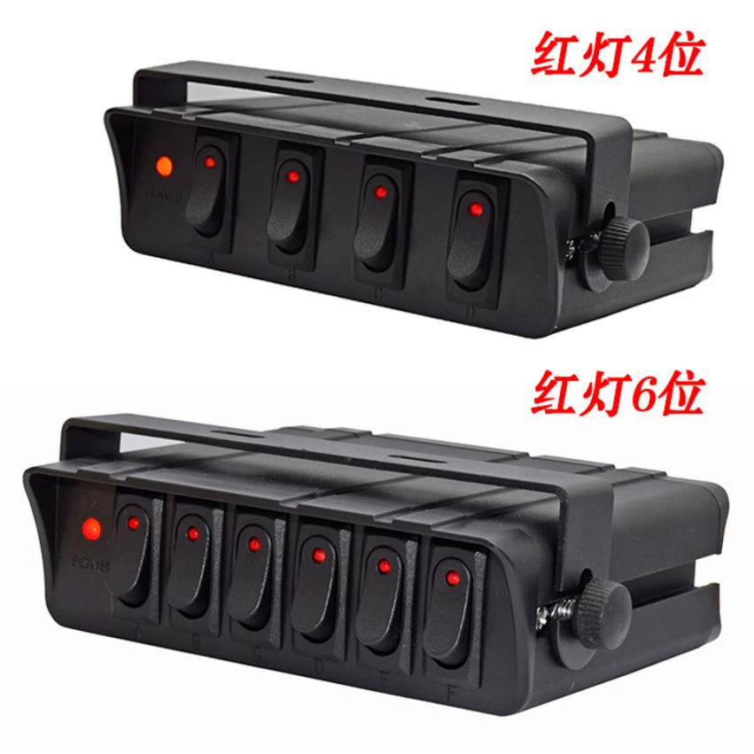 Новый продукт производителя 4-позиционная 3PIN Круглая Панель кулисного переключателя система управления Комбинация 12 В автомобиль, корабль, дом на колесах