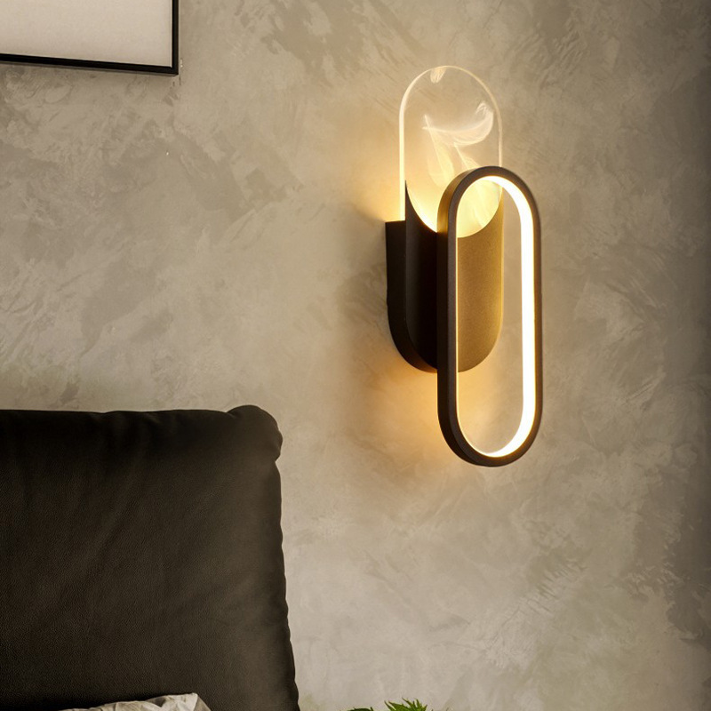 LED sala de estar cabezal de cama lámpara nórdica dormitorio balcón entrada comedor transfronterizo lámpara de pared Amazon escalera pasillo
