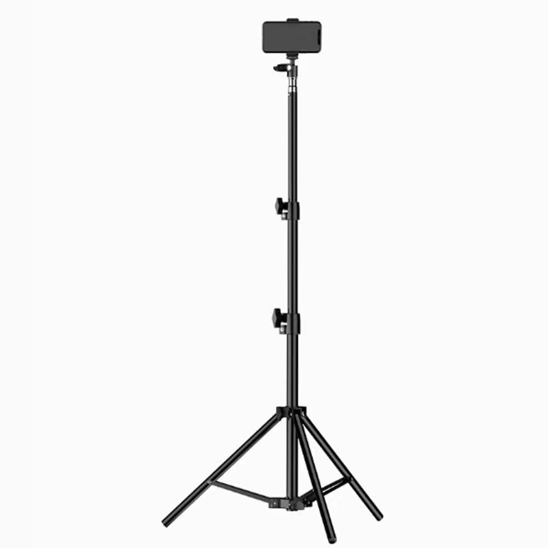 Tripode de auto-pólvora con lámpara de compensación de luz para tomar fotos de artefactos mágicos para la transmisión en vivo de soporte de teléfono móvil