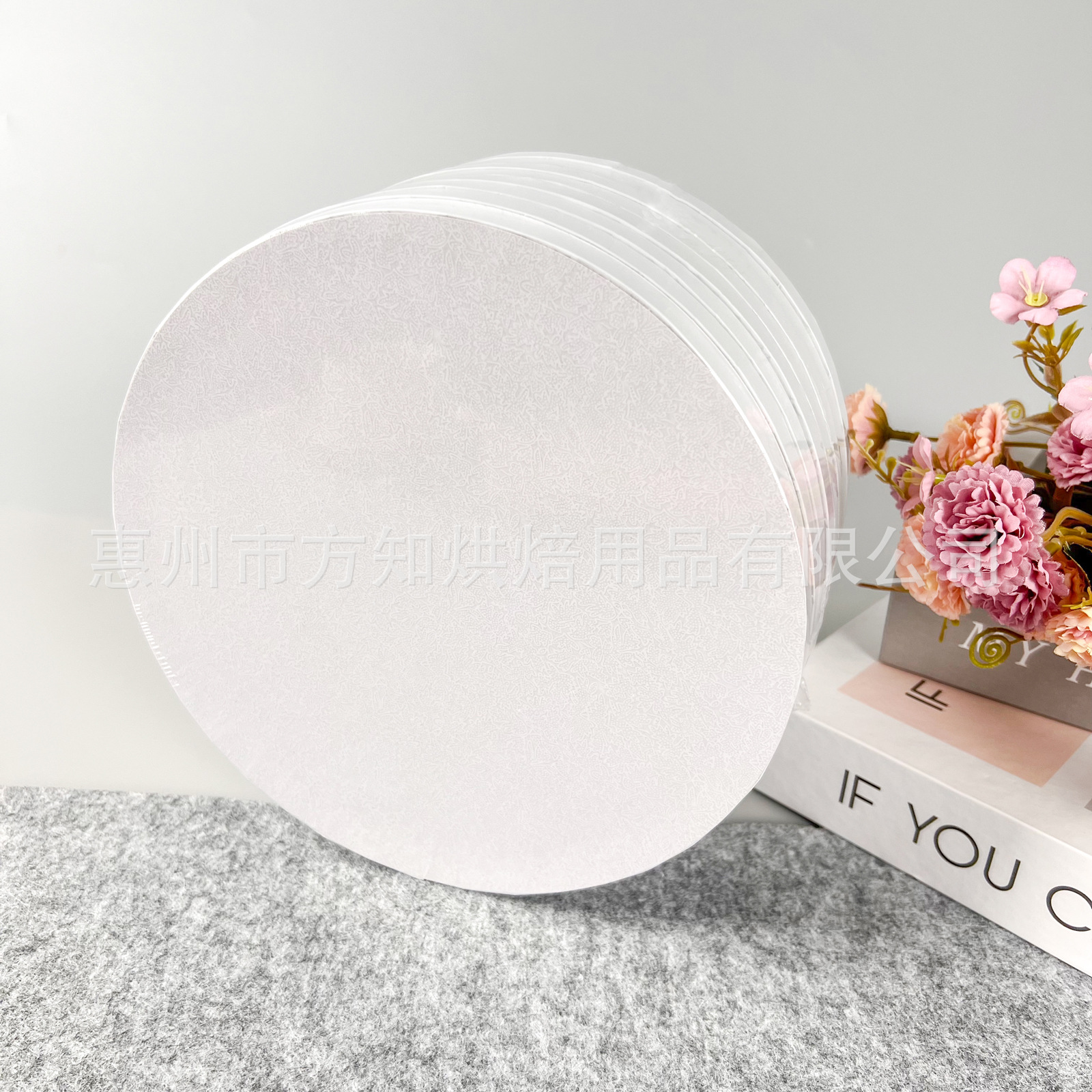 Baking Supplies Packaging Cake White Corrugated Pad 12mm Cake Cardboard Cake Board