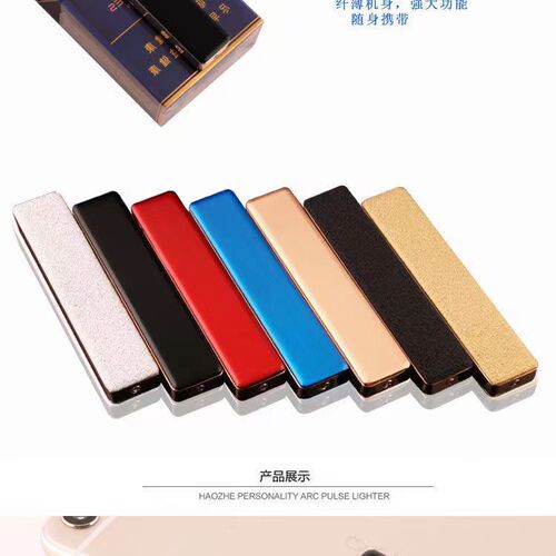 MG879 creative metal usb rechargeable slim lighter portable electronic cigarette lighter dropshipping