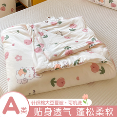 Class A knitted cotton summer cool quilt spring and autumn quilt summer quilt single student thin section children summer machine washable air-conditioned quilt 2
