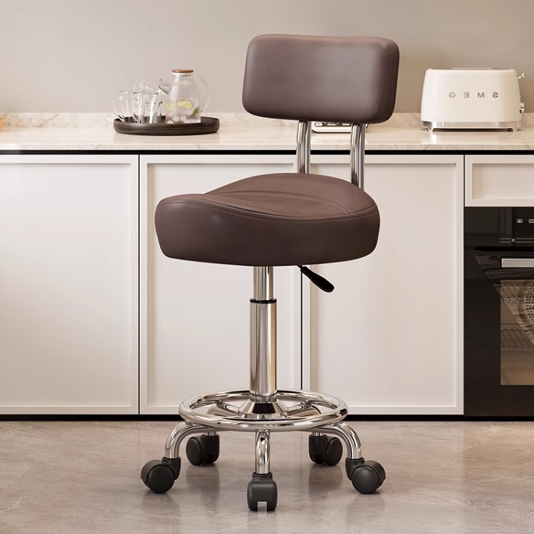 Silla de peluquería cómoda y sedentaria personalizada para cocinar, se puede levantar y bajar, caja registradora, taburete, silla de montar para cocinar en la cocina image 10