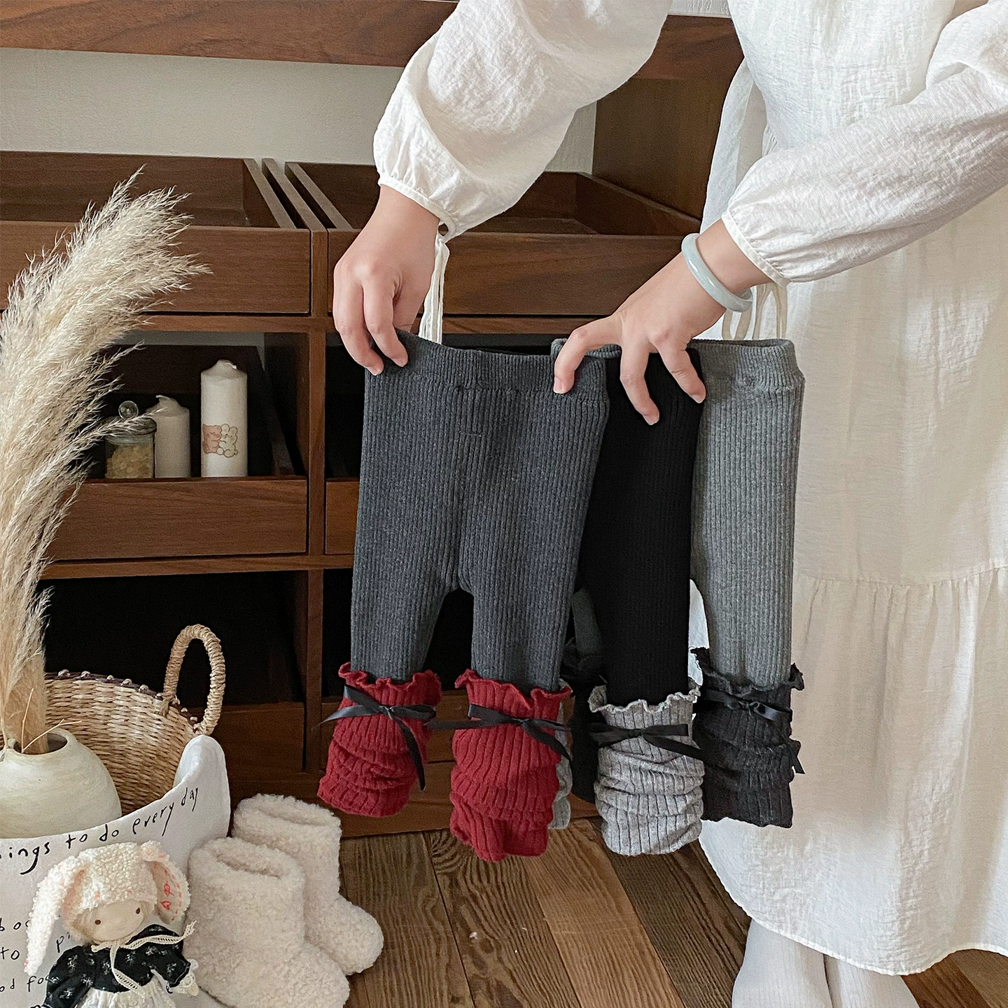 点兮2025秋冬新款婴幼儿加绒加厚打底裤女宝宝洋气百搭堆堆袜裤子