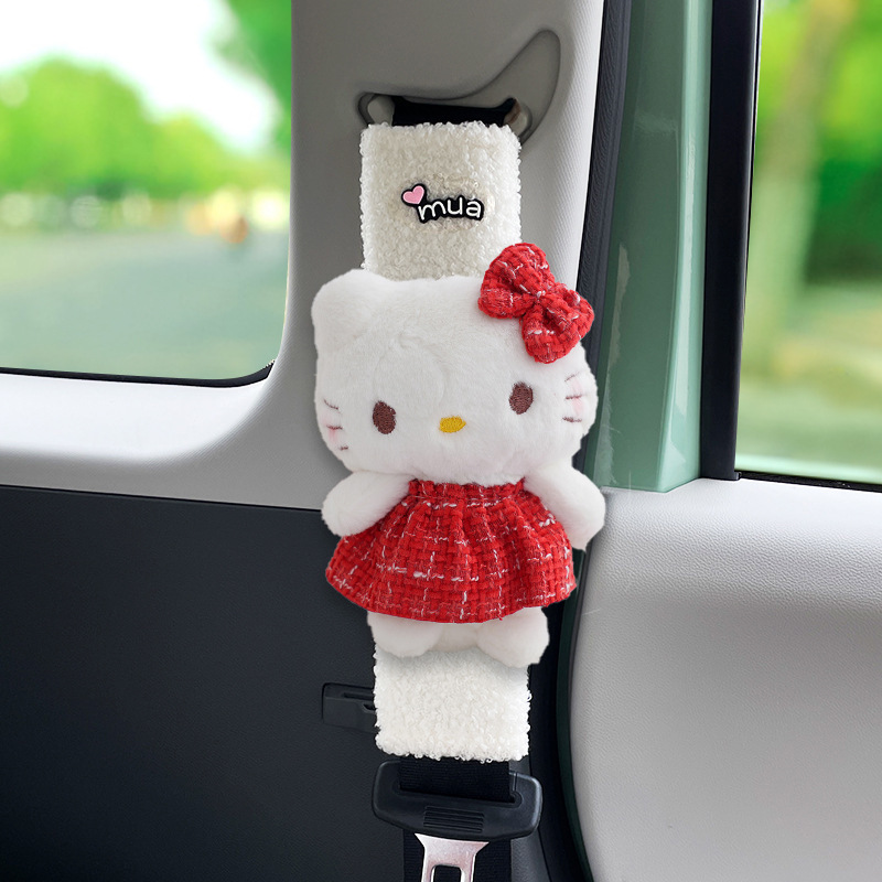 Funda Protectora para Cinturón de Seguridad de Felpa Suave para Automóvil
