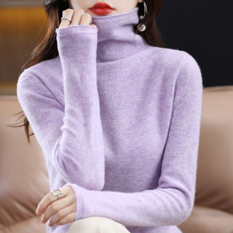 Pile collar clip flower purple