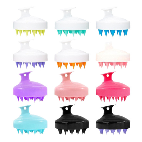 Hair brush, hot-selling hair washing, scalp cleaning massage brush, soft rubber hair washing comb