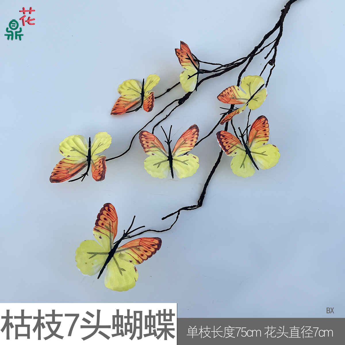 Cành khô 7 đầu Butterfly BX - Cam quýt
