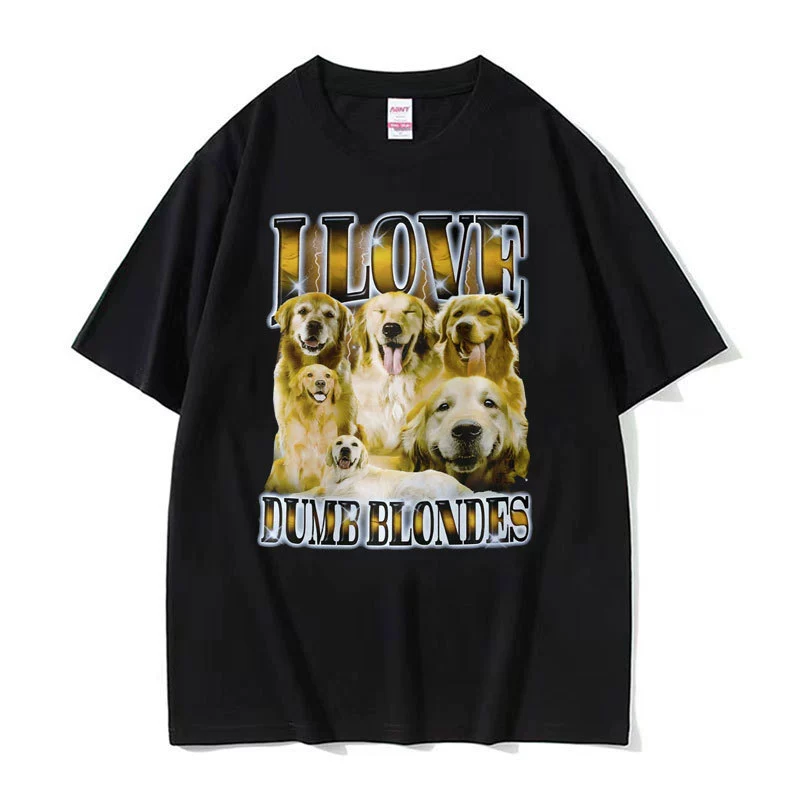Retro fashionable black white red T-shirt for men and women