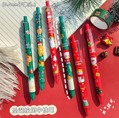 クリスマスの漫画は中性のペンを押します。