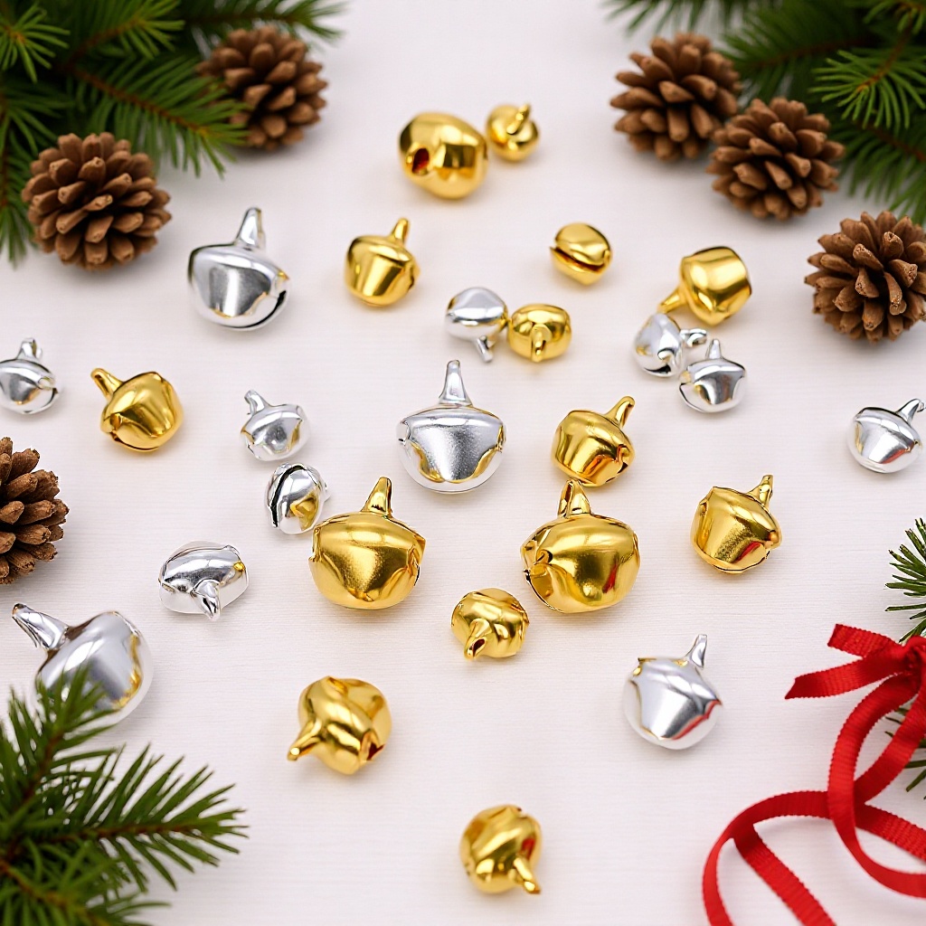 一字开口小铃铛挂件小吊饰DIY饰品吊坠配件古风发夹飘带装饰材料