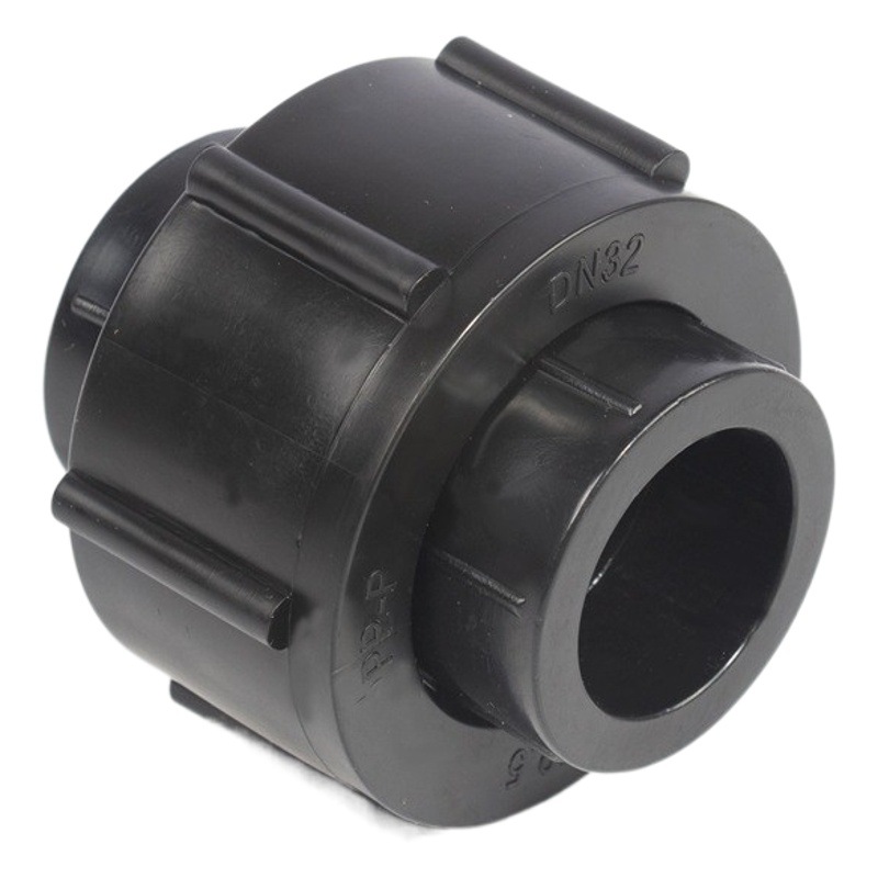 Fábrica al por mayor PE plástico completo Junta suelta 202532 cuatro puntos 6 minutos 1 pulgada accesorios de plomería tubería de agua del grifo accesorios de tubería