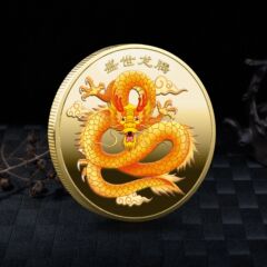 Chinese style Chinese dragon commemorative coins in the prosperous age of dragons Zodiac metal commemorative medal production company souvenirs