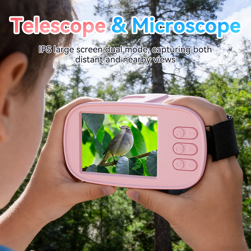 Amazon explosivos microscopio infantil lupa digital portátil regalo de Observación de aves microscopio de exploración al aire libre image 4
