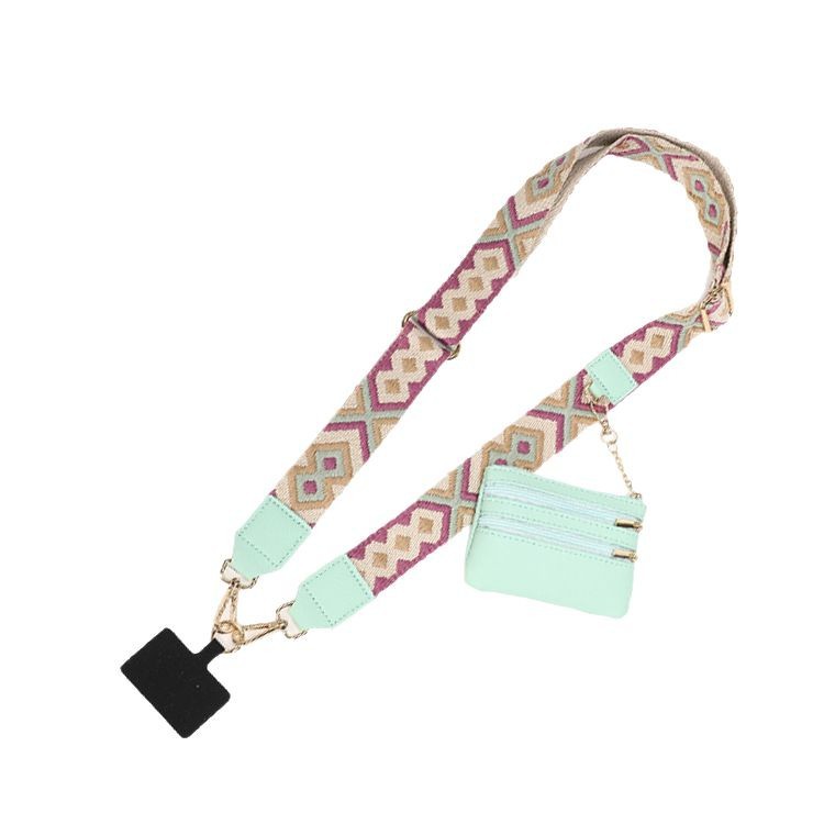 Amazon explosión con bolso de cambio correa de hombro móvil desmontable estilo de viaje ensanchado alargado cinturón de teléfono móvil