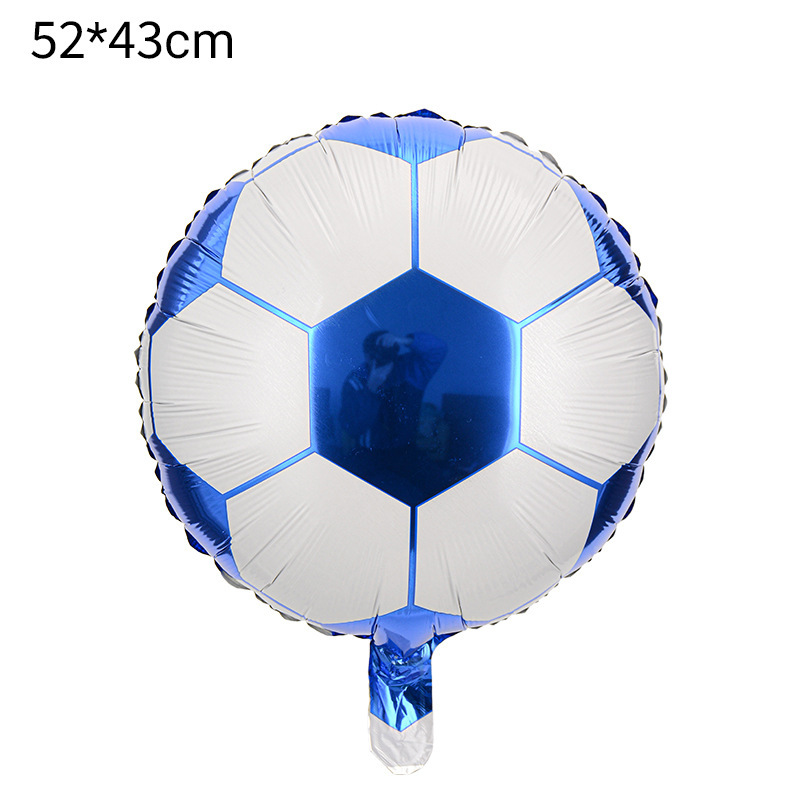 Globos de fútbol americano de 18 pulgadas, rugby, baloncesto, guantes de béisbol, decoraciones de globos de aluminio con temática deportiva de golf. image 26