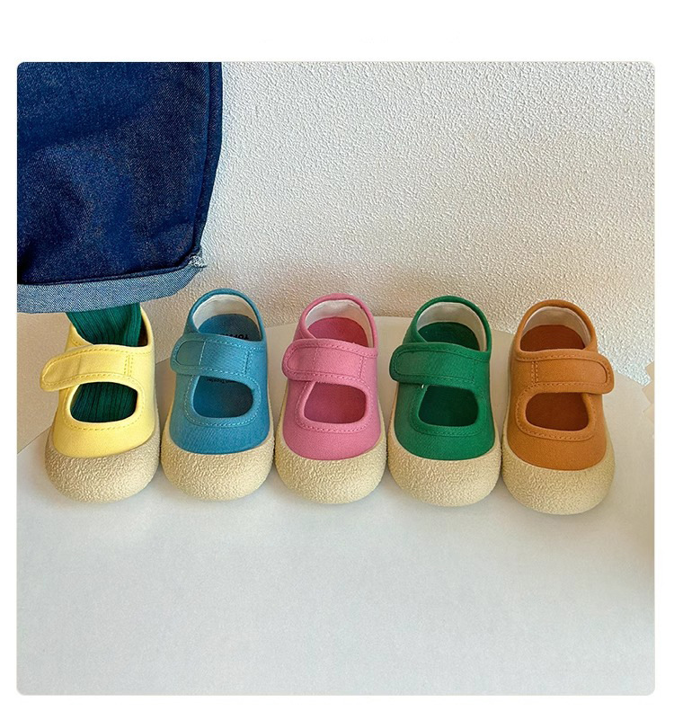 Chaussures bébé premiers pas souples en toile style décontracté_voghion.com