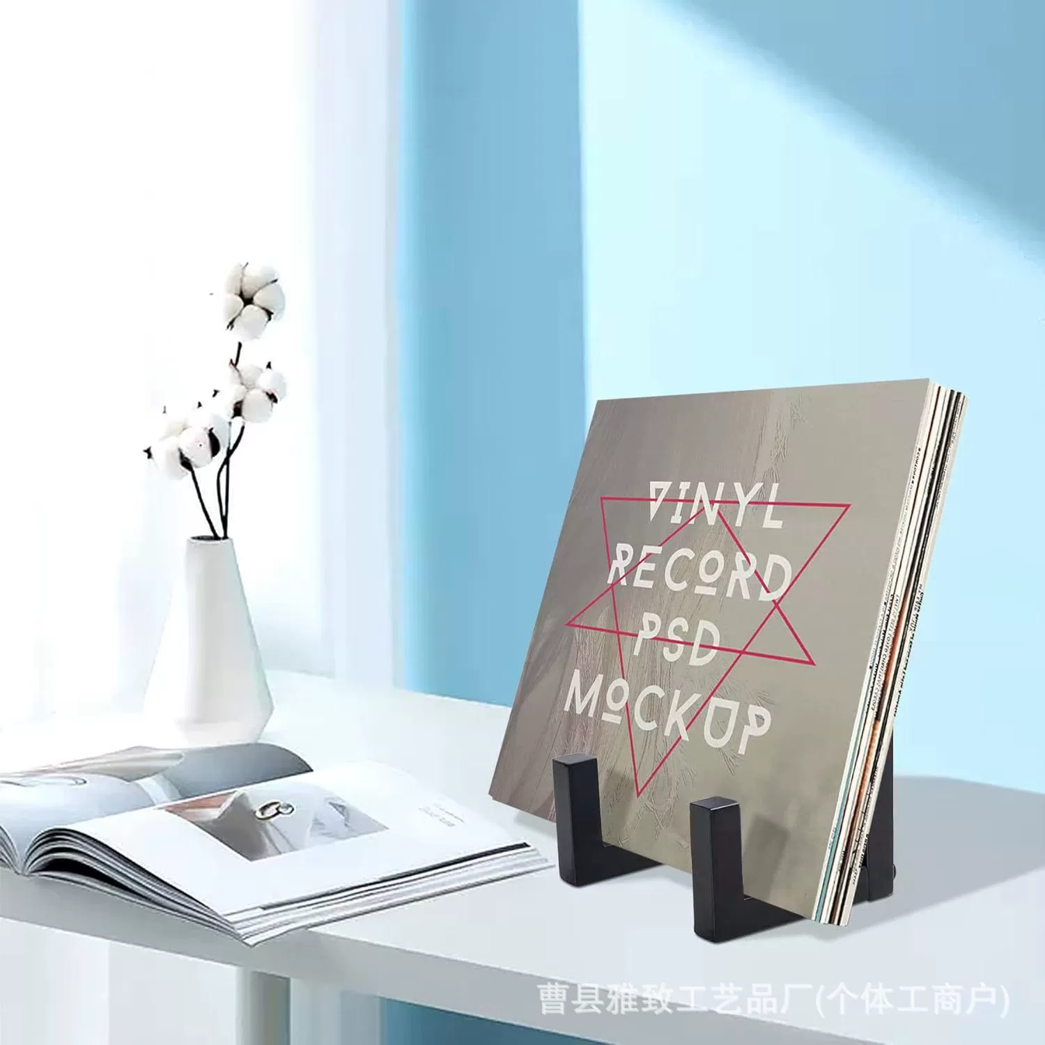 Минималистичный настольный вертикальный диск стойка черный из массива дерева CD альбом отделка стойка домашний деревянный диск виниловая пластинка стойка