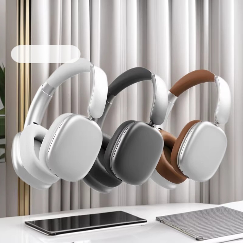 跨境差异化私模头戴金属耳机不夹头不压耳舒适头戴耳机