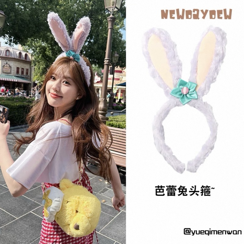 ディズニーヘッドバンド新しいかわいいダフィースターシリーズリナベルかわいいリボンぬいぐるみヘッドバンド写真ヘアアクセサリー|undefined