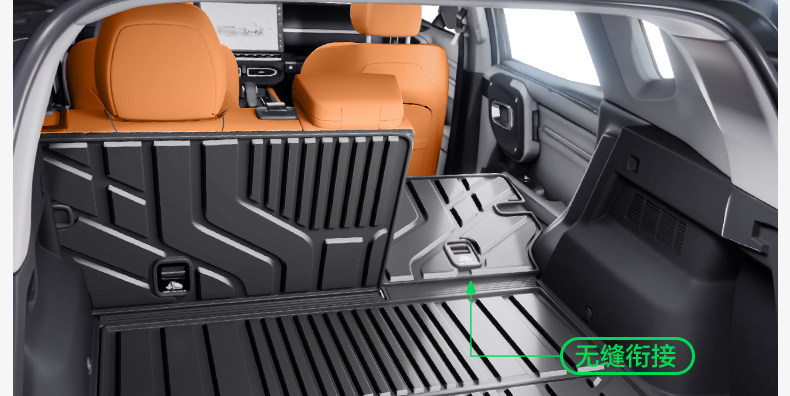Suitable for 26 Models of Haval Menglong Plus, Tpe Trunk Mat for Five/Seven-Seater Integrated Trunk Modification Accessories