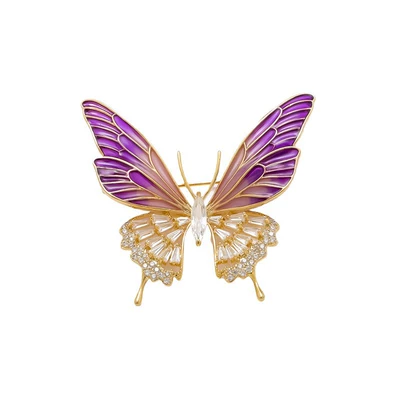 Fashionable Enamel Butterfly Brooch: Yaxa sancaqları