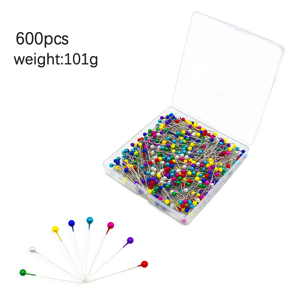 Новинка, 600 шт., 4*0,6*38 мм, красочная перламутровая игла, квадратная коробка, бытовая игла для позиционирования одежды «сделай сам», лоскутная одежда