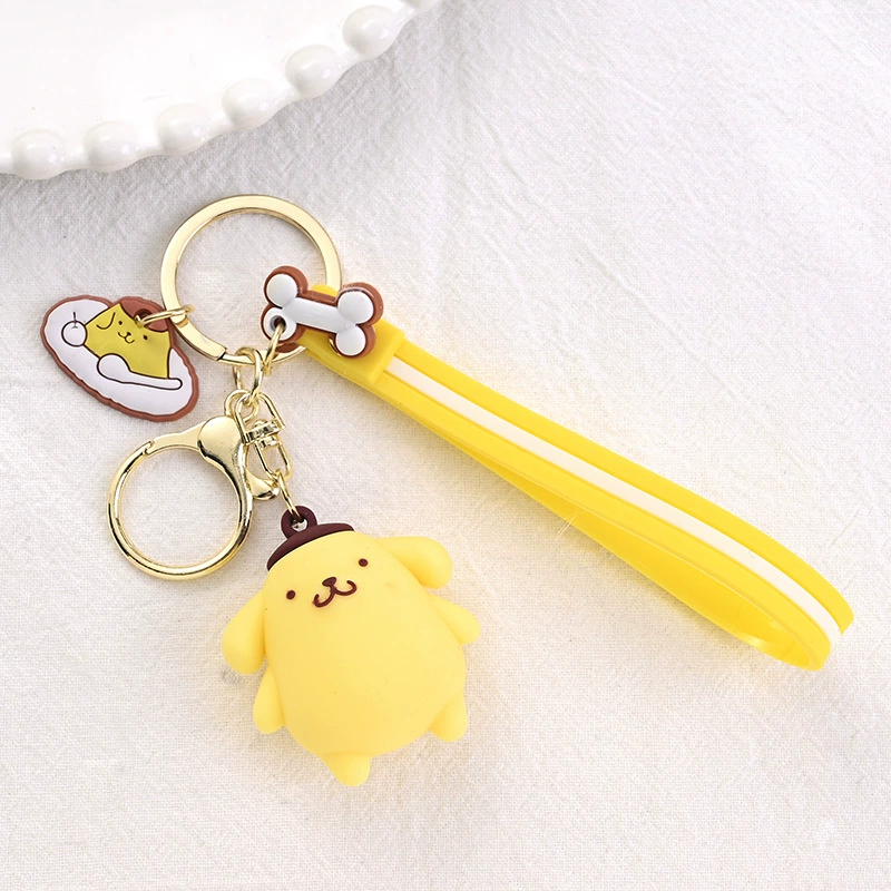 Брелок Sanrio, мультяшная подвеска-минифигурка с ремешком, 5 × 3,5 × 5 см